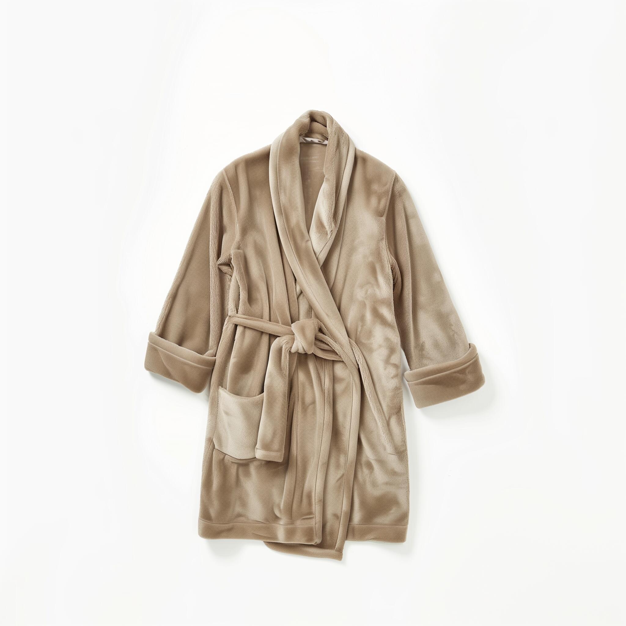 Serenity Plush Home Robe – Beige