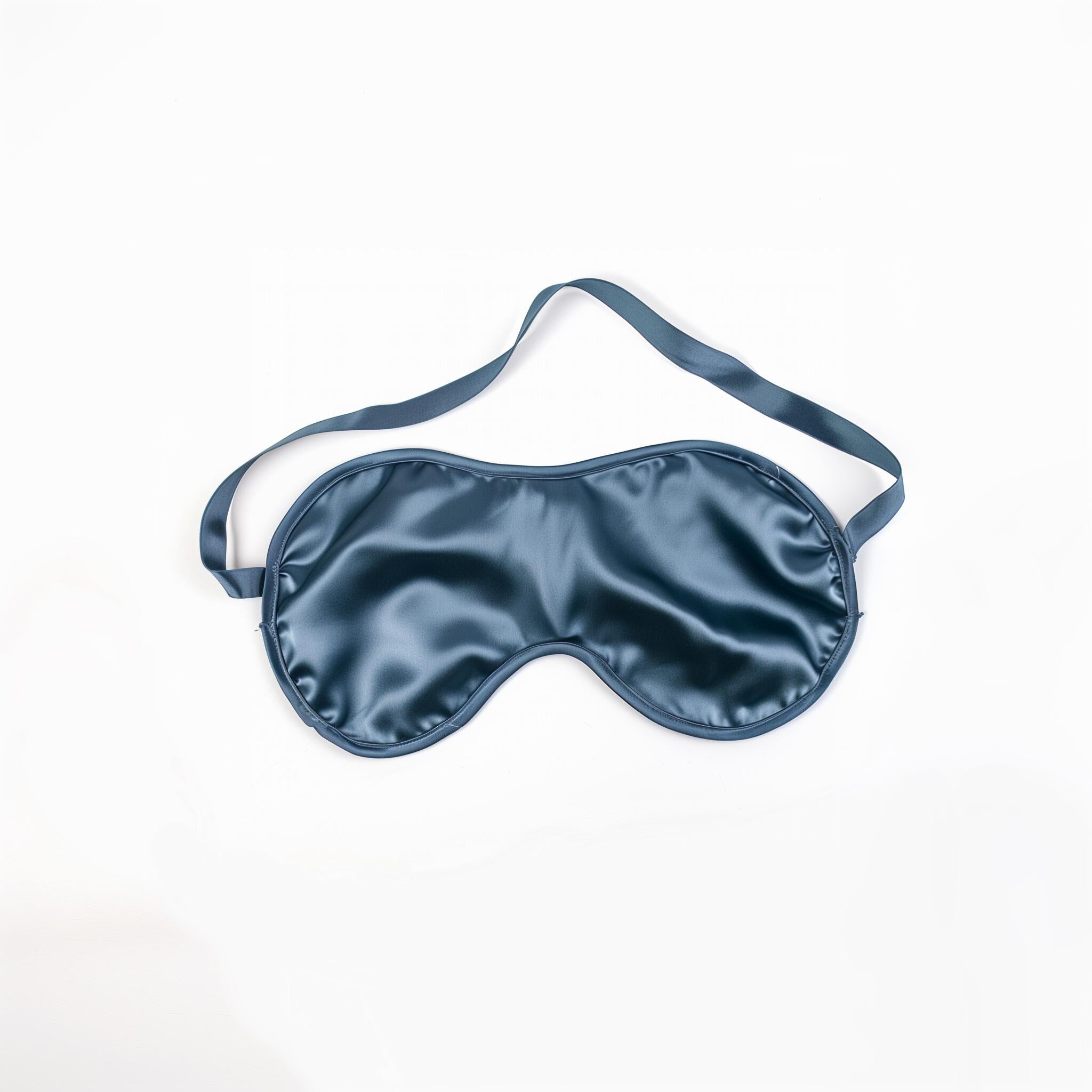 Nocturne Luxe Satin Eye Mask – Midnight Blue
